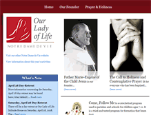 Tablet Screenshot of ourladyoflifeinstitute.org